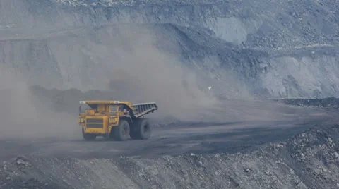 Mining dump truck 053 Stock Footage 8509040