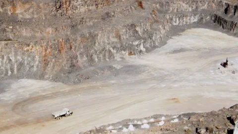 Mining Dump Truck Working Stock Footage 98761876