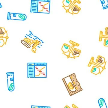 Mining engineer industry seamless pattern vector イラスト素材