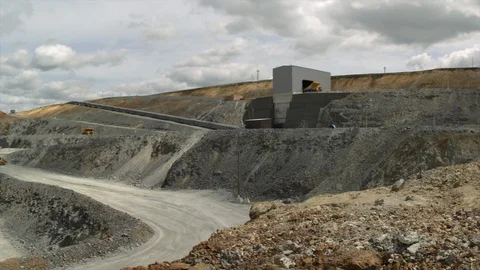 Mining enterprise, panorama Stock Footage 104380328