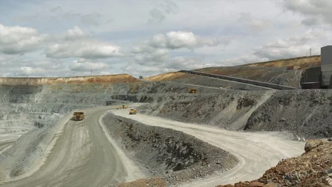 Mining enterprise, panorama Stock Footage 104440922