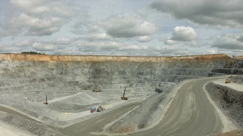 Mining enterprise, panorama Stock Footage 104441464