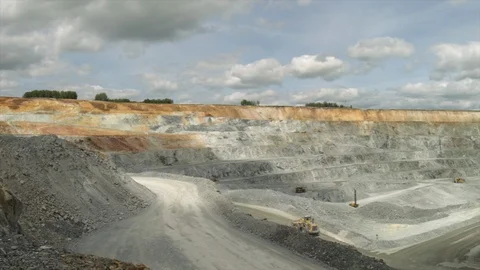 Mining enterprise, panorama Stock Footage 104442249