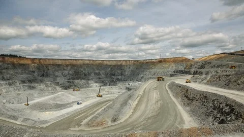 Mining enterprise, panorama Stock Footage 105679188