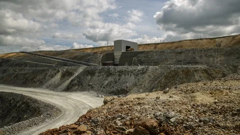 Mining enterprise, panorama Stock Footage 105806582