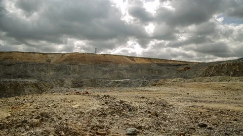 Mining enterprise, panorama Stock Footage 105809080