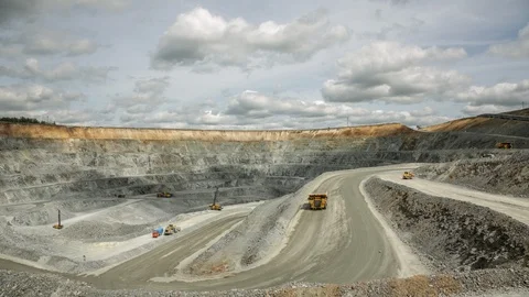 Mining enterprise, panorama Stock Footage 105926349