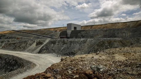 Mining enterprise, panorama Stock Footage 105927266
