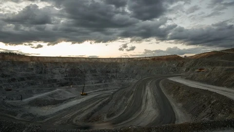 Mining enterprise, panorama Stock Footage 107401681