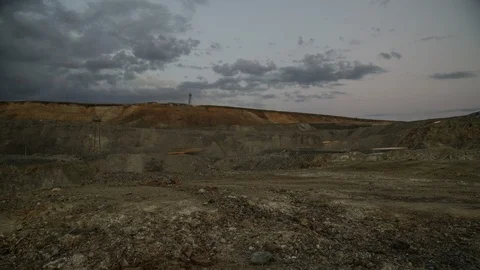 Mining enterprise, panorama Stock Footage 107402260