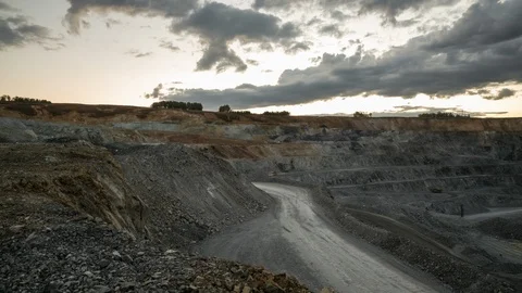 Mining enterprise, panorama Stock Footage 107402996