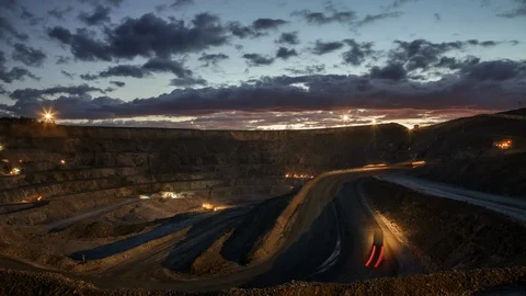 Mining enterprise, panorama Stock Footage 107403568