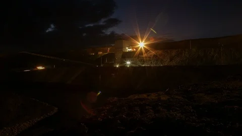 Mining enterprise, panorama Stock Footage 107404126