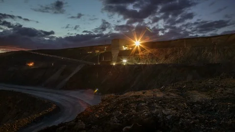 Mining enterprise, panorama Stock Footage 107404136