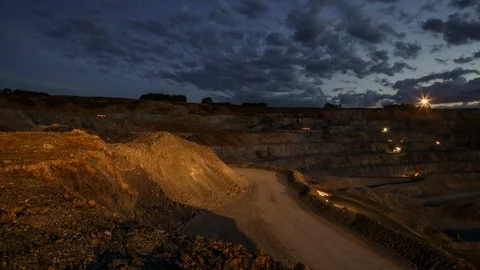 Mining enterprise, panorama Stock Footage 107406977