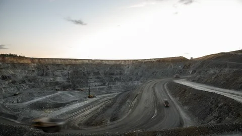 Mining enterprise, panorama Stock Footage 107448930