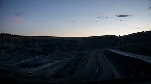 Mining enterprise, panorama Stock Footage 107448932