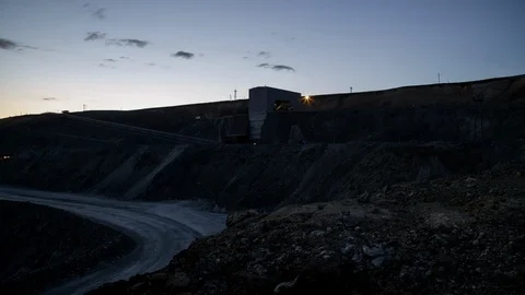 Mining enterprise, panorama Stock Footage 107449434