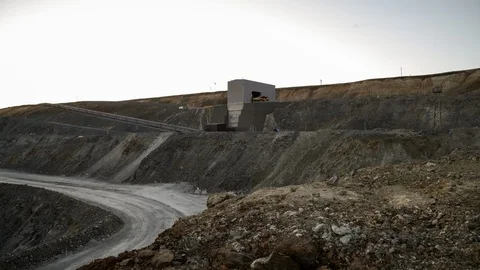 Mining enterprise, panorama Stock Footage 107449495