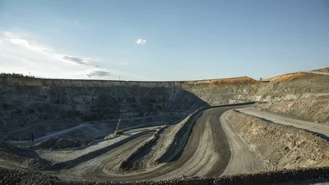 Mining enterprise, panorama Stock Footage 124006429