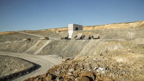 Mining enterprise, panorama Stock Footage 124008253