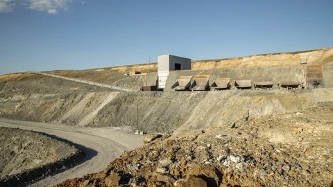 Mining enterprise, panorama Stock Footage 124008829