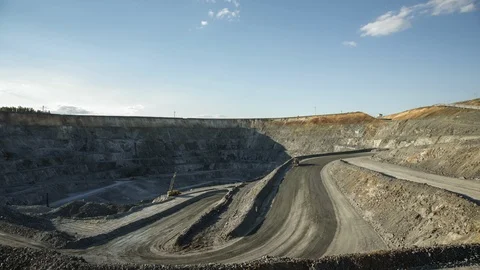 Mining enterprise, panorama Stock Footage 124010708