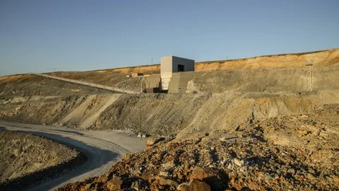 Mining enterprise, panorama Stock Footage 124011638