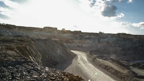 Mining enterprise, panorama Stock Footage 124024628