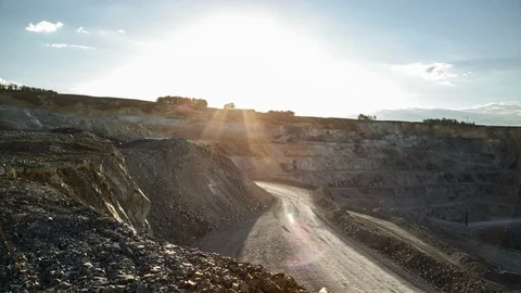 Mining enterprise, panorama Stock Footage 124025989
