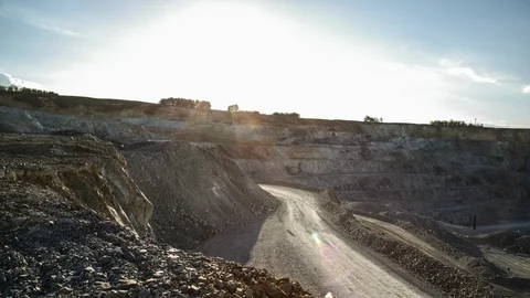 Mining enterprise, panorama Stock Footage 124026354