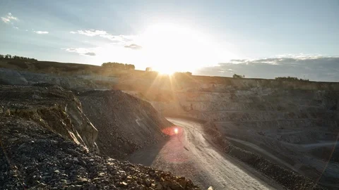 Mining enterprise, panorama Stock Footage 124028057
