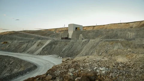 Mining enterprise, panorama Stock Footage 124030041