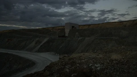 Mining enterprise, panorama Stock Footage 124030549