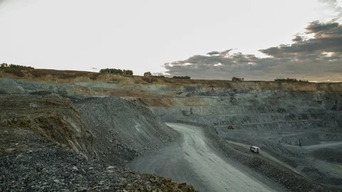 Mining enterprise, panorama Stock Footage 124031012