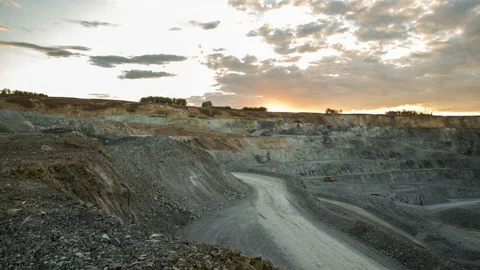 Mining enterprise, panorama Stock Footage 124031187