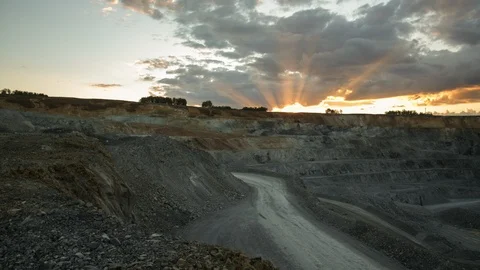 Mining enterprise, panorama Stock Footage 124031214