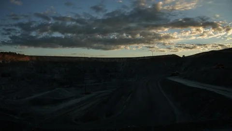 Mining enterprise, panorama Stock Footage 124031950