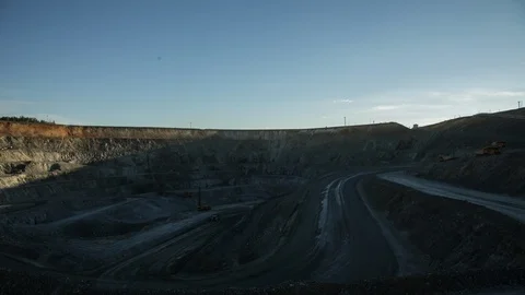 Mining enterprise, panorama Stock Footage 124032428