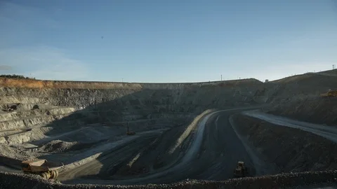 Mining enterprise, panorama Stock Footage 124032625