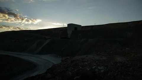 Mining enterprise, panorama Stock Footage 124032891