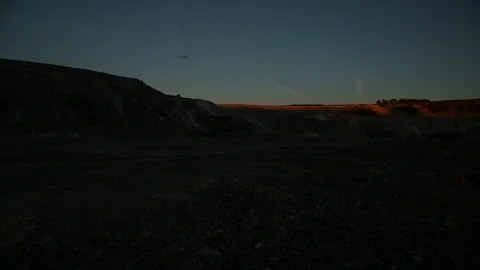 Mining enterprise, panorama Stock Footage 124033471