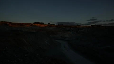 Mining enterprise, panorama Stock Footage 124033896