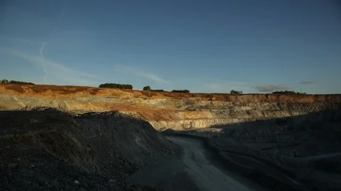Mining enterprise, panorama Stock Footage 124034328