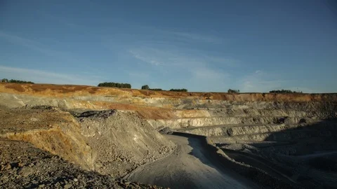 Mining enterprise, panorama Stock Footage 124034371