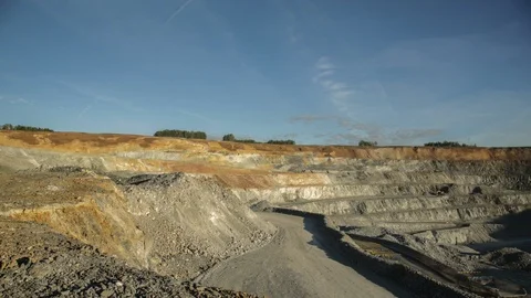 Mining enterprise, panorama Stock Footage 124034737