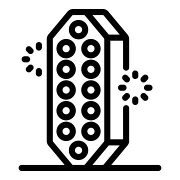 Mining equipment processing ore and extracting minerals Stock Illustration