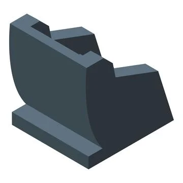 Mining equipment showing extractor machine for minerals Stock Illustration