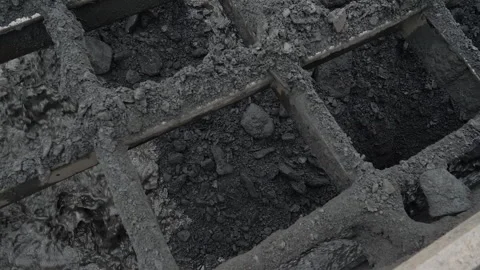 Mining equipment sorting the collected stones to identify precious metals Stock Footage 249395374