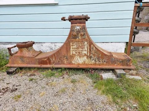 Mining equipment from the tin mining days of cornwall Stock Photos